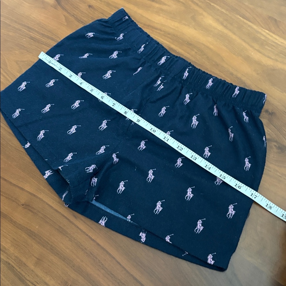 POLO RALPH LAUREN Girls Pony-print 2 piece flannel pajama set shorts Size 12 - Picture 9 of 11